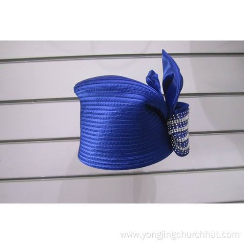 Women's Satin Ribbon Horse-Racing Millinery Church Hats